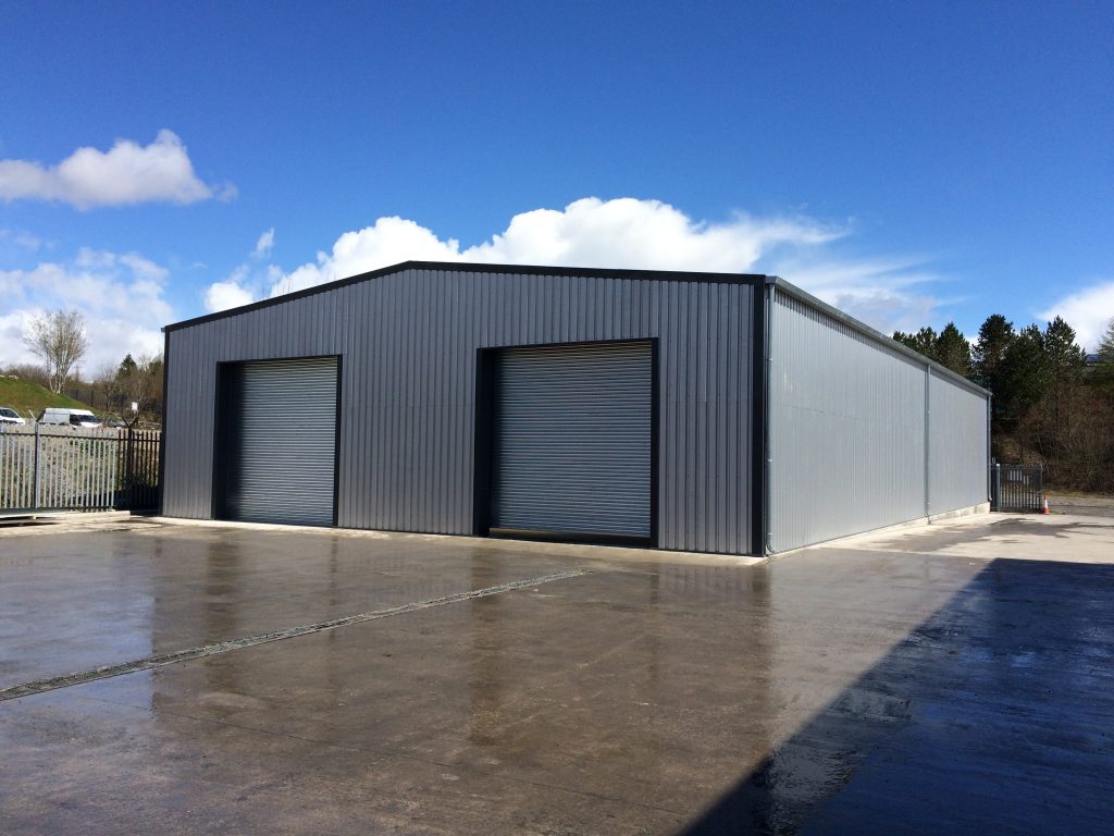 completed rack clad building project