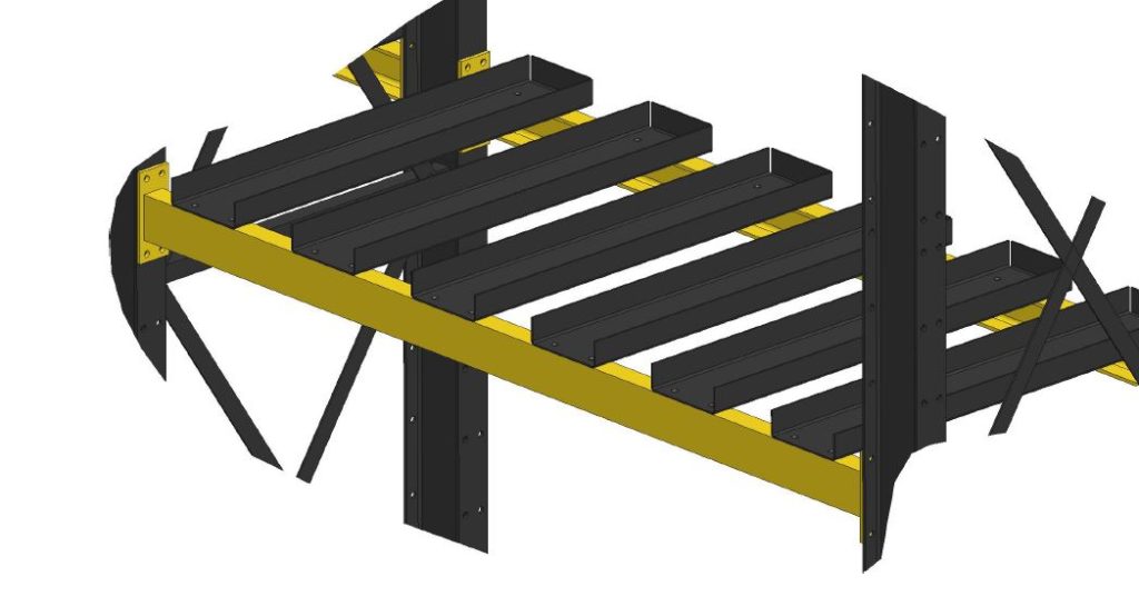 skid channels on heavy duty racking