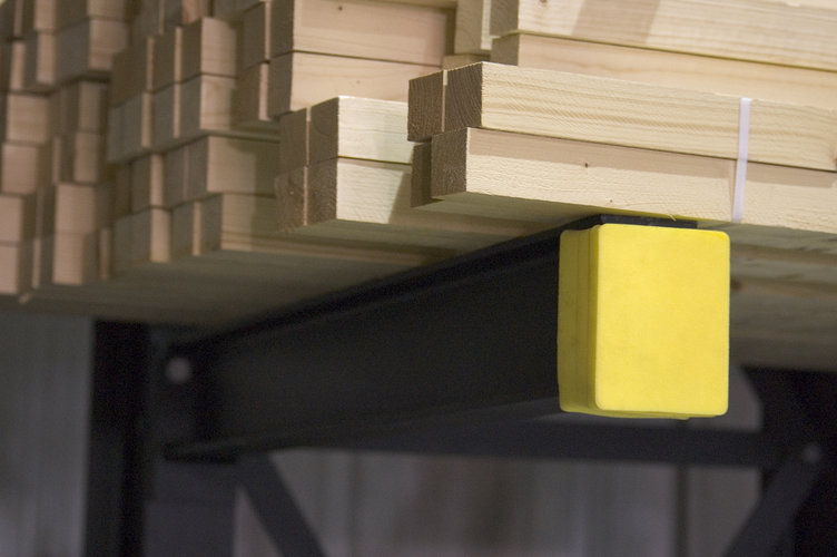 cantilever-racking-headguard cantilever racking arm with foam head guard