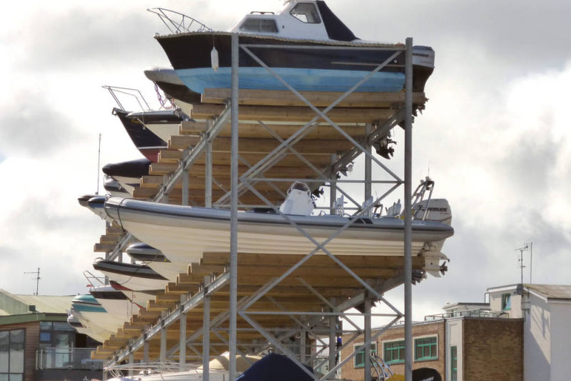 dry stack boat storage system