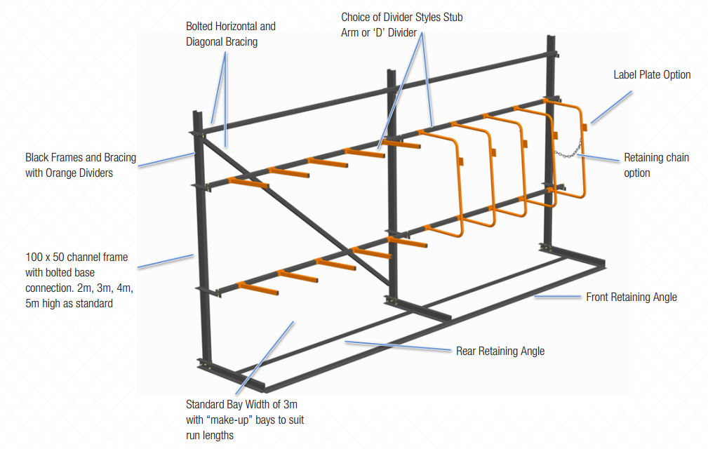 Vertical racking discount