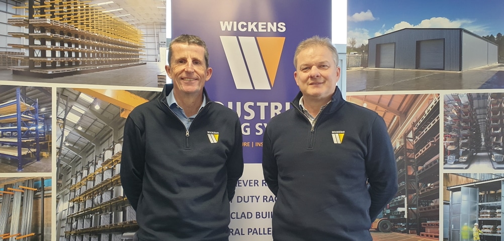 A photo of Wickens' former MD Steve (now Executive Chairman) and the new MD Bren